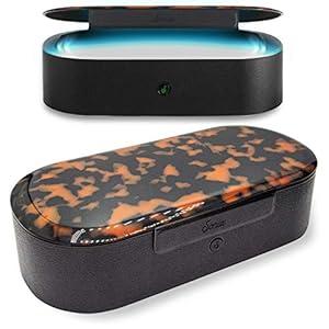 Sonix Beyond UV+O3 Sanitizer Box and Universal Charger UV and Ozone Disinfector for Phone, Mask, Makeup Brush, Nail Tool (Brown Tort)