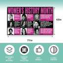 2 x Womens History Month Backdrop for Photography National Women's Day Banner Womens History Month Decorations and Supplies for Party Home -7143''