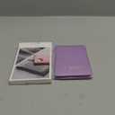 Stouchi AirTag Passport Holder, Anti-Lost Passport Holder with Airtag Slot, Passport Wallet Cover with RFID Blocking, Leather Passport Case Travel Accessories for Women, Purple