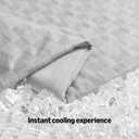 Amazon Basics Cooling Comforter, Soft Lightweight Waffle Weave Blanket for Hot Sleepers, Summer & All Season Bedding to Keep Cool for Night Sweats, 90"x90", Queen, Gray
