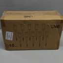 UME 10 Pack Solar Pathway Lights Outdoor, Bright Solar Garden Lights with Metal DesignIP65 Waterproof, Auto On/Off, 3000K LED Landscape Lighting for Yard, Lawn, Walkway, Driveway, Patio Decor (Black)