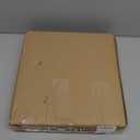 White Wooden Serving Tray with Handles, 12"x12"x2"H Square Countertop Organizer Tray， Decorative Cosmetics Trays for Kitchen, Bathroom, Sturdy Food Trays for Breakfast, Tea