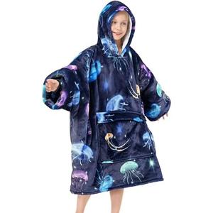 Narecte Kids Hoodie Blanket Birthday Gifts for Girls Year Old Girl Toddler Wearable Blanket Hoodie Kids Oversized Ideas Teen