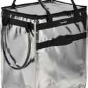 Reusable Grocery Bag On Wheels Large Capacity Shopping Trolley Foldable Rolling Tote Bag with Heavy Duty Handle for Travel