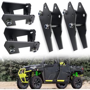 StarknightMT UTV Ranger Lift Kit, 3" Ranger Front & Rear Bracket Lift Kit Compatible with Polaris Ranger 570 Fullsize/XP 570/XP 900/ XP 1000/1000 Diesel 2013-2022