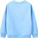 Toddler Girl Cotton Long Sleeve Sweatshirt Christmas Clothing 2-9Y (Blue)