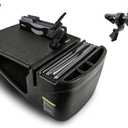 AutoExec Efficiency FileMaster Car Desk for Your Vehicle Workstation and Mobile Office, Black with Phone Mount, Tablet Mount and Phone Vent Clip