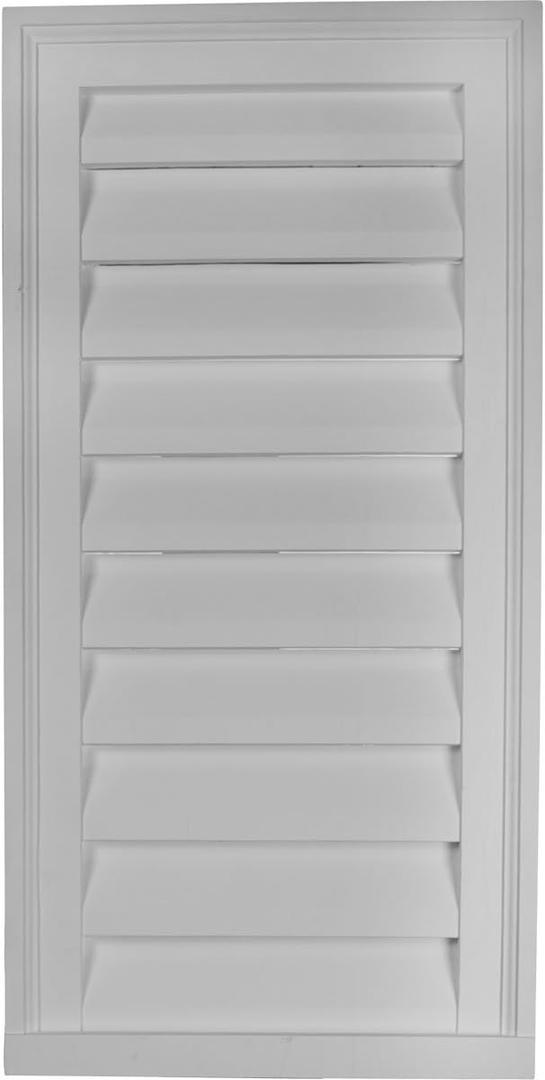 Ekena Millwork 18"W x 36"H x 2 1/4"P, Vertical Gable Vent Louver, Functional