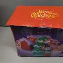 7FT Inflatable Christmas Tree Outdoor Decorations, Blow up Christmas Tree with Penguins & Gift Box Yard Decorations, Build-in LED Lights for Holiday Party Indoor Garden Lawn Patio Festive Decor