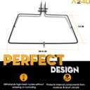 AZ4U Range Oven Bake Element Replacement For Maytag MER8674AW0 MER8700DS1 MER8674AS0 MER8775AB0 MER8680BS0 MER8775AS0 MER8674AB0 MER8880AS0 MER8680BW0 MER8700DE1 MER8880AB0 MER8680BB0 MER8700DS0 Stove