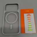 TORRAS Magnetic Shockproof for iPhone 17 Pro Case, Camera Control, Compatible with MagSafe, Military-Grade Protection, Stronger Slim Translucent Phone Case for iPhone 17 Pro, Silver White