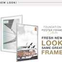 MCS Foundation 24x36 Poster Frame Traditional Silver, Vertical & Horizontal Wall Hanging Large Picture Frame for Photos, Posters & Art Prints (1-Pack)