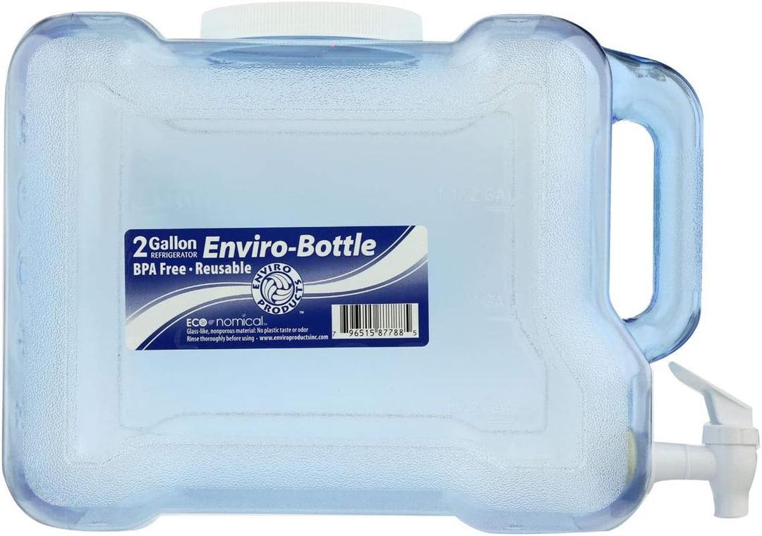 New Wave Enviro BpA Free 2 Gallon Refrigerator Bottle with Spigot