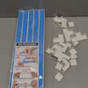 315in Cord Hider Kit, Paintable Cable Raceway, Cord Covers for Wires on Wall, Cord Hider for Wall Mount tv, tv Cable Hider Wall kit, Wire Covers for Cords, 20X L15.7in X W0.96in X H0.57in, White