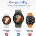 3 x SPGUARD 2 Pack Galaxy Watch 7 44mm Screen Protector,Auto-alignment Installation Kit Accessories Tempered Glass Screen Protector for ONLY Samsung Watch 7 44mm