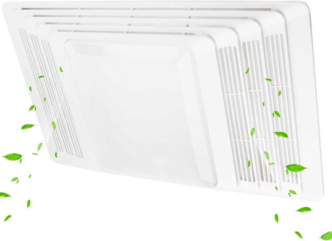 S97013662 Nutone Bathroom Exhaust Fan Cover, Bathroom Ventilation Fan Grille & Lens Compatible with Broan-Nutone Replacement for 655, 656, 657, 659, 695, HFL695, 696