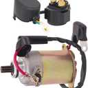 Road Passion Starter Solenoid Relay+Starter Motor for 4-Stroke GY6 Engine 250cc 200cc 150cc 50cc ATV Dirt Bikes Scooters Go Kart Fit for Taotao SUNL Coolster Baja Roketa 4 Wheelers Moped by BOOTOP
