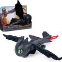 DreamWorks Dragons How to Train Your Dragon, Hug and Glide Toothless Plush Toy, 12 Dragon Stuffed Animal, Kids Toys for Boys Ages 4 and Up