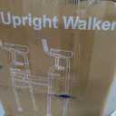 Narrow Walker Folding Upright Walker - with Removable Armrests, 450LBS Heavy Duty, Width & Height Adjustable Narrow Walkers for Seniors, Disabled, Bariatric
