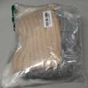 Christmas Stockings: 5 Pack 18 inch Farmhouse Plush Faux Fur & Cable Knitted Fireplace Xmas Stockings, Hanging Gifts Cozy Personalized Stocking Decorations for Family Holiday Dcor, White Gray Beige