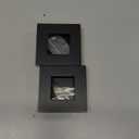 Geesatis 304 Stainless Steel Recessed Cabinet Handles - 2.4"x2.4" Square Finger Pulls for Sliding Doors, Drawers & Wardrobes, Matte Black, Set of 2 (Easy Install, Durable)