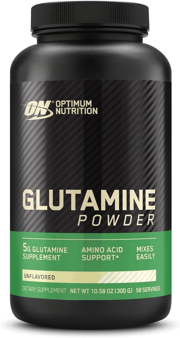 Optimum Nutrition L-Glutamine Muscle Recovery Powder, 300g, Unflavored, 58 Servings (EXP 05/12/28)