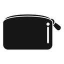 Black Zip Pouch