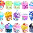 15 Packs Mixed Cloud Galaxy Butter Slime Kit,Non Sticky,Super Soft Sludge Toy,Birthday Gifts for Kids,Party Favor for Girls & Boys