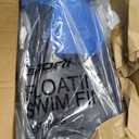 Sporti Unisex-Adult & Kids Long Floating Swim Fins for Pool Lap Swimming, M 8-9 / W 9-10, Navy-Blue 