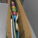 ApudArmis 35" Six Players Croquet Set with Deluxe Premiun Pine Wooden Mallets,Colored Ball,Wickets,Stakes - Lawn Backyard Game Set for Adults/Teens/Family (Large Carry Bag Including)