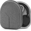 Geekria Shield Headphones Case Compatible with Sony WH-CH720N, WH-1000XM5, WH-1000XM4, WH-XB910N, Replacement Hard Shell Travel Carrying Bag with Cable Storage (Grey)