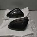 Real Carbon Fiber Mirror Covers For Audi A4 B9 S4 A5 S5 RS5 2017-2024 2PCS L+R Side Replacement Mirror Caps (With Side Lane Assist)