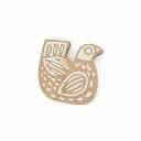 Textile Printing Block Bird Hand Carved Wooden Stamp Wood Block Printing Textile Stamps for Fabric/Pottery Blocks- 6 Inch