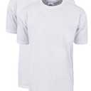 Shaka Wear Men's T Shirt – 2 Pack 7 oz Max Heavyweight Cotton Short Sleeve Crewneck Tee Top Tshirts Regular Big Size MHS01 White 7X 2pk