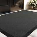 Color&Geometry Extra Large Outdoor Mat for Front Door Entrance Outside Home Entryway Entry Waterproof Patio Heavy Duty Doormat Welcome Matt - 48"x72" Grey