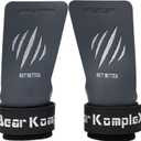 Bear KompleX No Hole Hand Grips - Non-Slip Fingerless Gymnastics Grips for Weight Lifting, Pull-ups & Cross Training | Lightweight, Padded Wrists & Foldable Grip