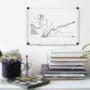 Amazon Basics Magnetic Dry Erase Whiteboard, 24" x 18", Aluminum Frame, Silver/White, Presentation Board for Writing Notes