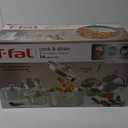 T-fal Cook & Strain Stainless Steel Cookware Set, 14 Piece Set, Dishwasher Safe, Multi, Silver