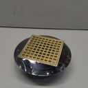 4 Inch Shower Floor Drain with Flange - Square Shower Drain with Hair Strainer - Removable Strainer Cover - SUS304 Stainless Steel & CUPC Certified - Brushed Gold