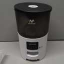 IMIPAW Automatic Cat Feeders, 3L Timed Cat Dry Food Dispenser with Desiccant Bags, Dual Power Supply, Programmable Portion Size, 6 Meals, 20 Portions Per Day, Auto Pet Feeder for Cats and Small Dogs (White)