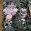 Artificial Wedding Arch Flowers Kit (Pack of 2) for Wedding Arch, Bridal Shower, Ceremony, and Reception Backdrop Decoration (Dancing Purple Kelsang Flowers)