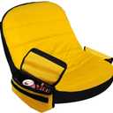Riding Lawn Mower Seat Cover for John Deere,Tractor Seat Cover with Drink Pouch,Mower Seat Cushion Compatible with Cub Cadet,for Craftsman,for Kubota(Large) (yellow)