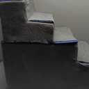 Heeyoo Dog Stairs for Small Dogs,5Step Dog Steps for High Bed and Couch, HighDensity Foam Pet Steps with Supporting Board, NonSlip Removable Washable Cover, Grey