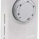 Dr. Infrared Heater DR-001 Wall Thermostat 4 wires single or Double poles 120-277V 3360-7756W, White.