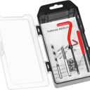 Thread Repair Kit M5 X 0.8mm, Metric Thread Repair Insert Kit Compatible Hand Tool Set for Damaged Thread and Auto Repairing