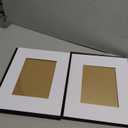 8.5x11 Picture Frame Set of 2, Black Metal Photo Frames with HD Glass, Fits 5x7 with Mat or 8.5x11 without Mat, Wall Hanging and Table Display, 2 Pack