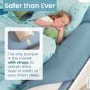 BANBALOO | Bed Bumper for Toddlers 53" | Bed Rails for Queen, King, Twin, Full-Size Bed | Toddler Bed Bumper | Bumpers for Bed | Bed Rail for Toddlers | Bed Barrier for Toddler | Foam Bumper (Classic (53"))