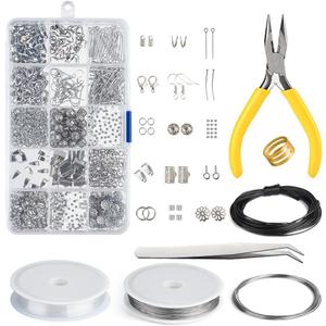 KUUQA Jewelry Making Kit Jewelry Findings Starter Kit Jewelry Beading Making and Repair Tools Kit