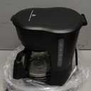 Kismile Compact Coffee Maker with LED Display, Small Drip Coffee Machine with Anti-Drip System, Timer, Auto Shut-Off, Dry-Boil Protection, Removable Funnel, Ideal for Home & Office (Black)