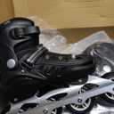 MammyGol Adults Adjustable Inline Skates, Safe and Durable Roller Skates with Giant Wheels, High Performance Professional Skates for Men Women Youth (X-Large - Adult (6-8 Men/7-9 Women), Black)